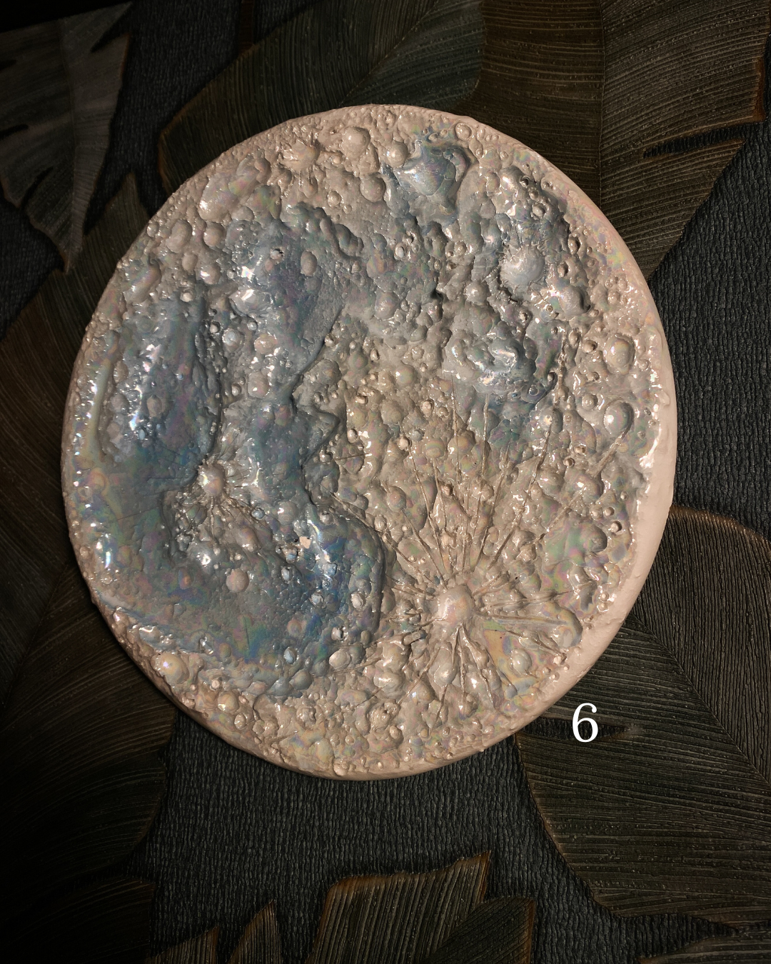 Snow Full Moon | Limited Edition | Luna piena in ceramica e lustri