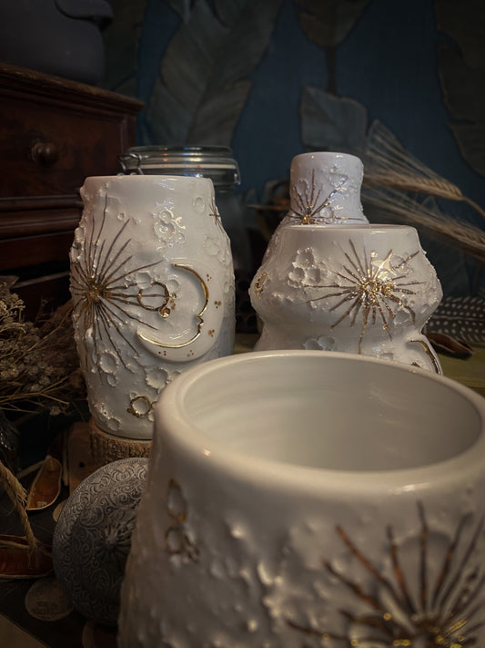 Lunar Aura Vases | Moon on the Moon | Vaso Lunare in ceramica