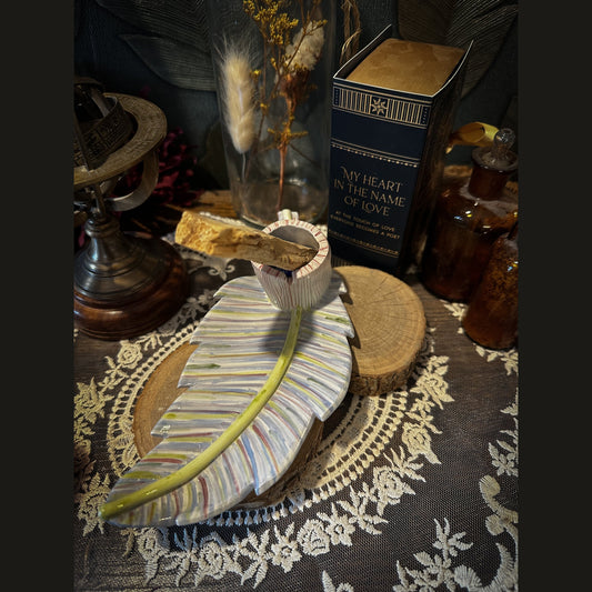 Boho Chic | Porta Palo Santo Piuma in Ceramica