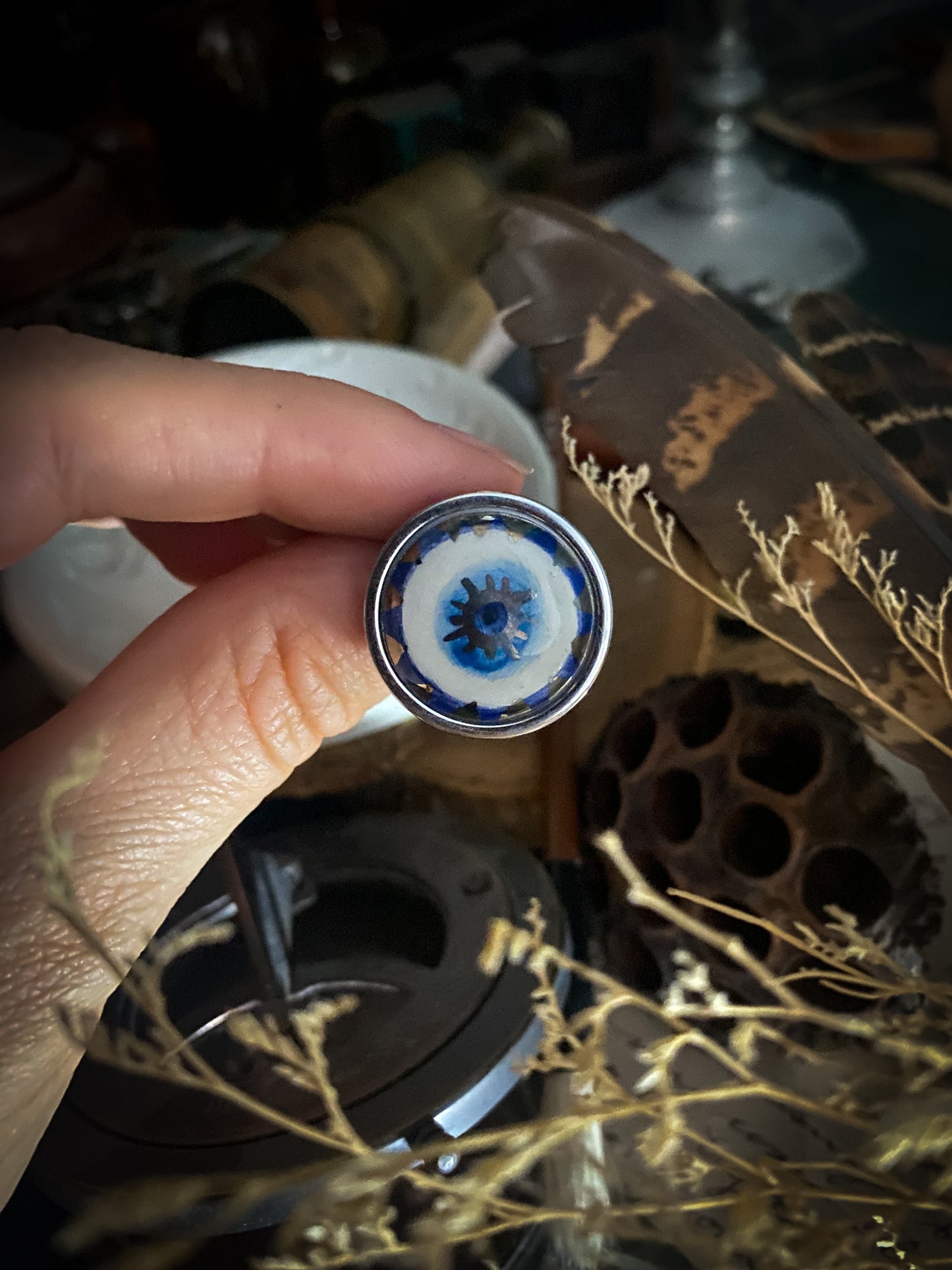 Nazar Eye | Ciondolo e Anello Protezione occhio in ceramica