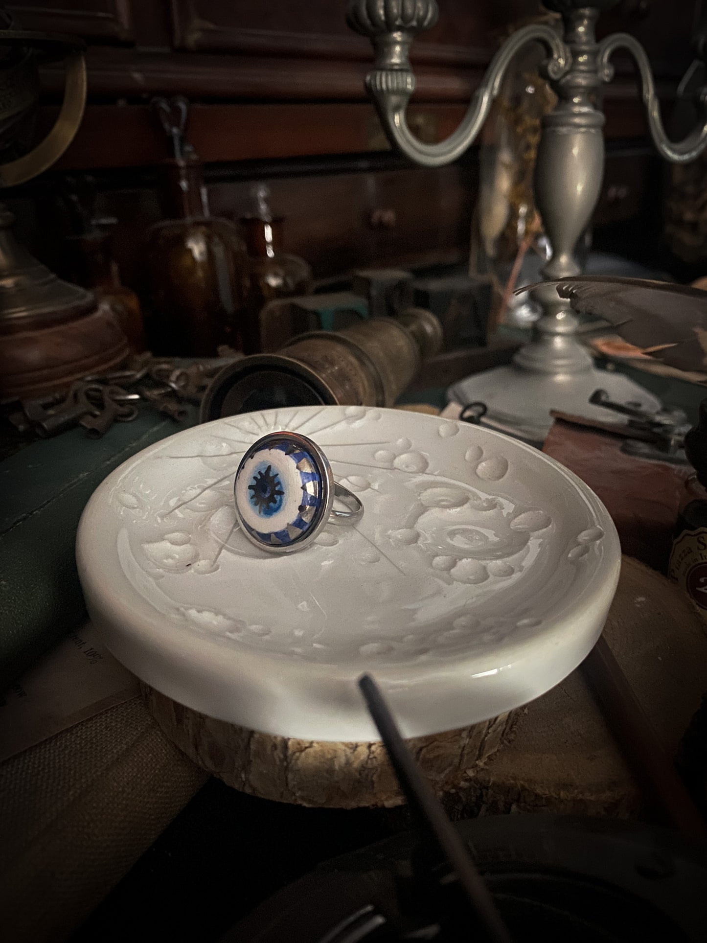 Nazar Eye | Ciondolo e Anello Protezione occhio in ceramica