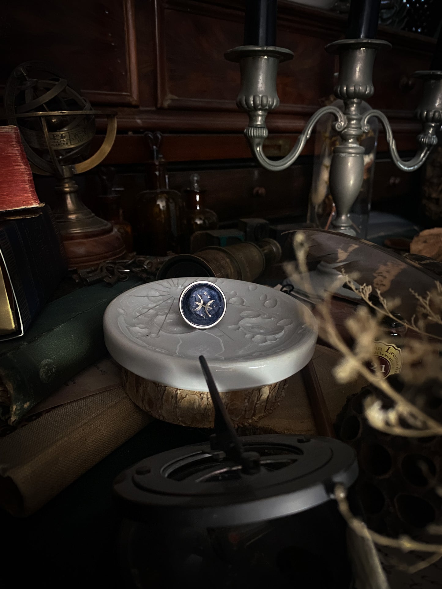 Platinum Astro Soul | Ciondolo e Anello Zodiacale in Ceramica e Platino