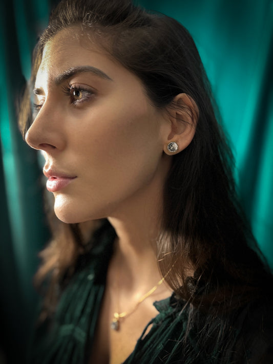 SET GOLD ELEGANCE MOON | ORECCHINI + COLLANA