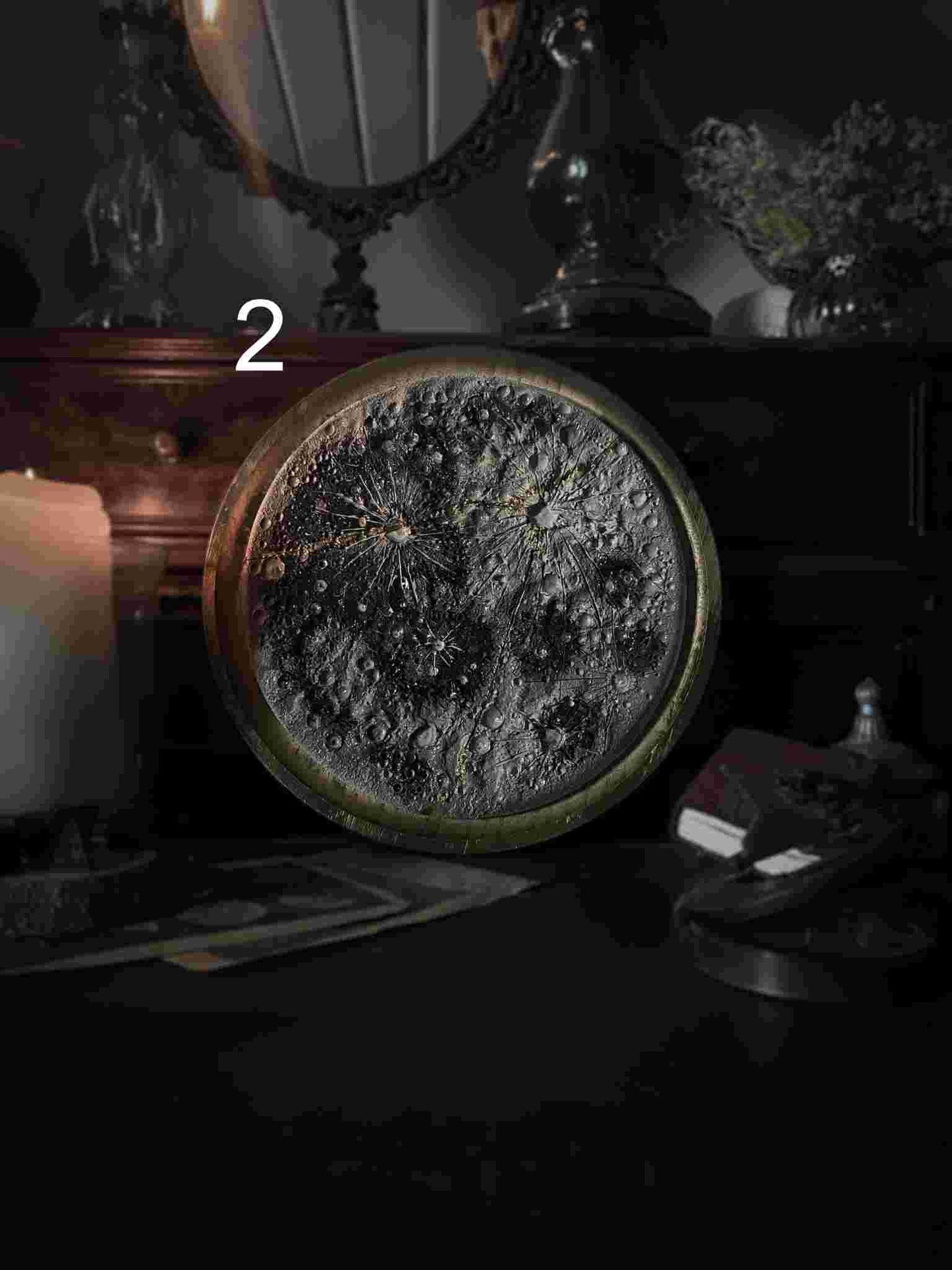 Kintsugi Moon and Wood | Luna da muro e Centrotavola