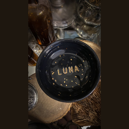 Stardust Mini Bowls – Ciotoline Lunari in Ceramica e Lustro Oro