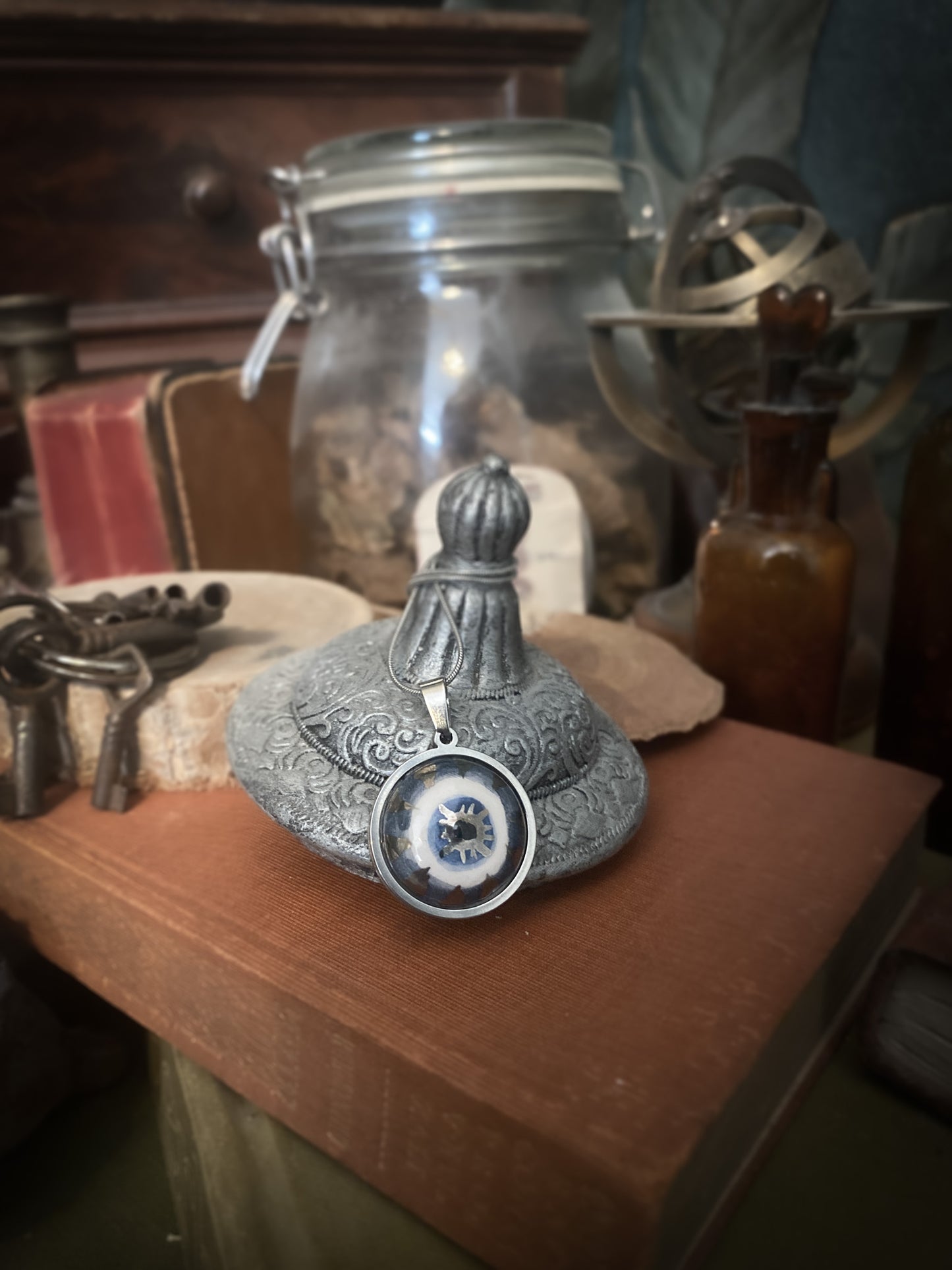Nazar Eye | Ciondolo e Anello Protezione occhio in ceramica