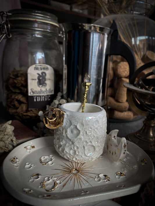 SET: Tazzina + Piattino | Baby Moonlight Gold + White and Gold