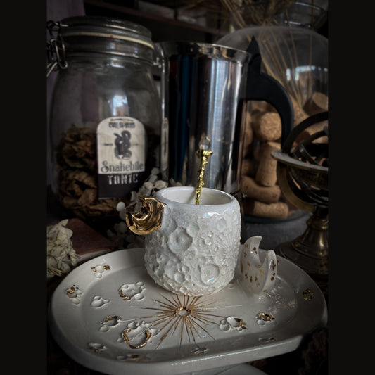 SET: Tazzina + Piattino | Baby Moonlight Gold + White and Gold