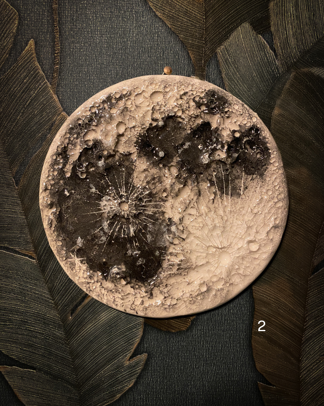 Medium Full Moon | Luna da muro in Ceramica