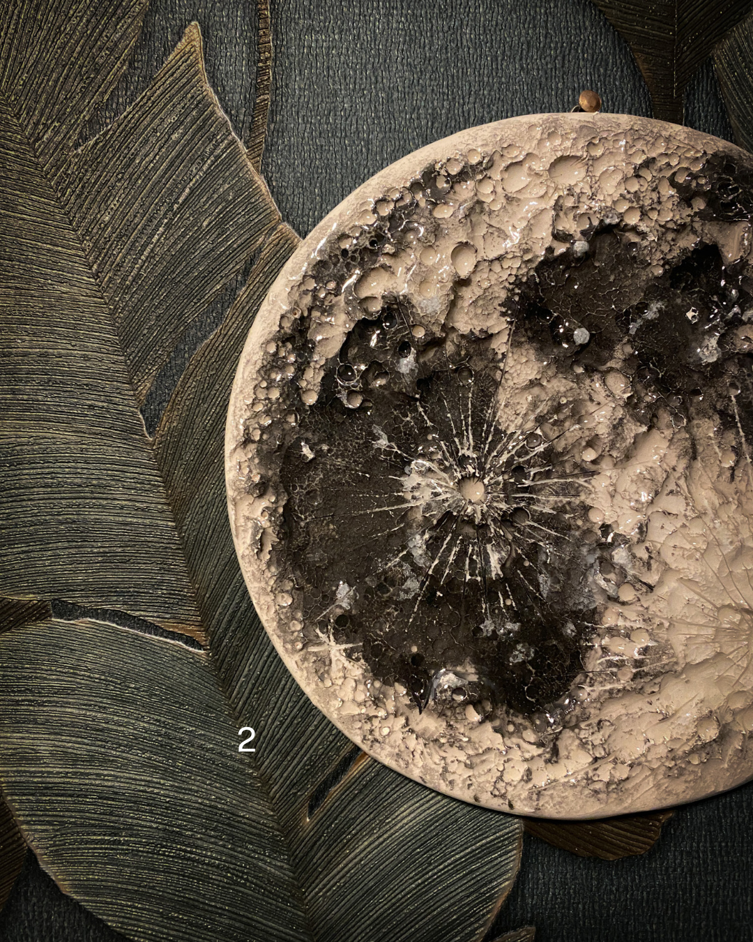 Medium Full Moon | Luna da muro in Ceramica