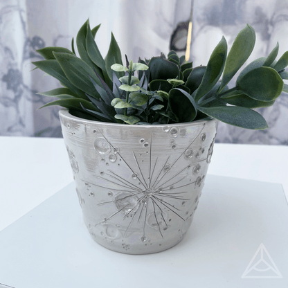 Opal Moon Glow | | Porta Vaso Luna in Ceramica