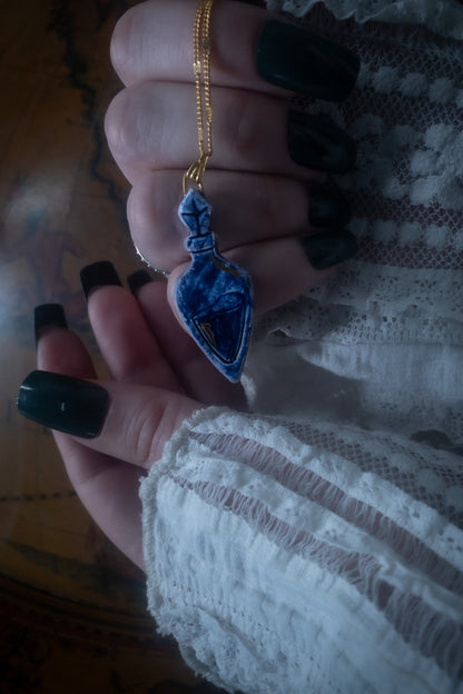 Blue Poison | Ciondolo Ampolla Magica in Ceramica