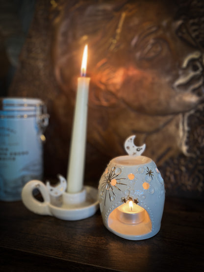 Moonlight Essence House – Brucia Aromi in Ceramica Artigianale
