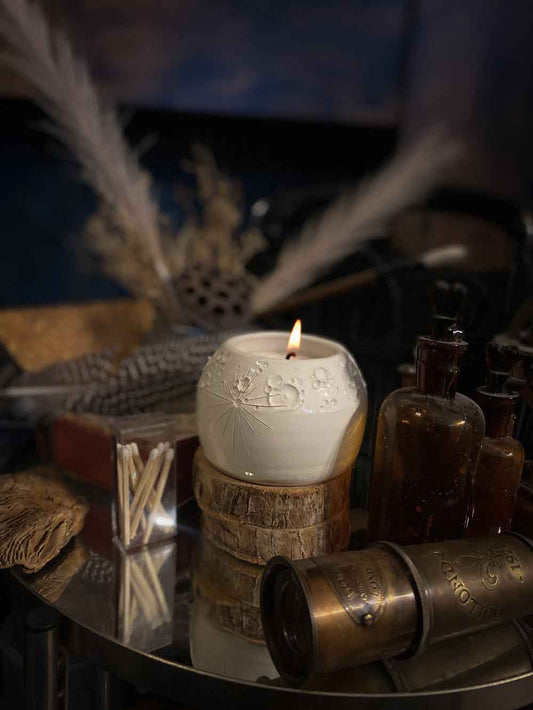 Starlight Candle | Candela Vegana Luna in Ceramica