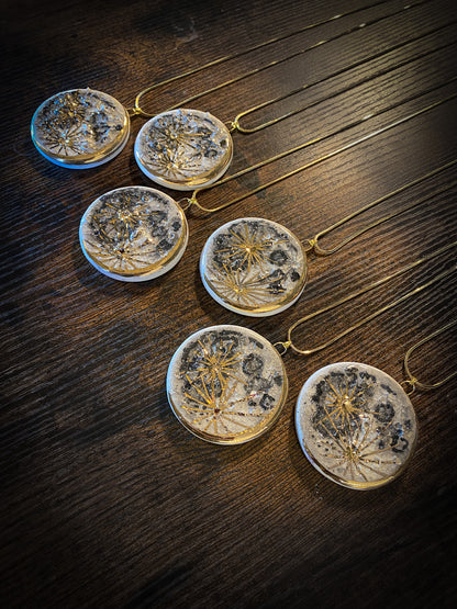 Gold Small Moon | Ciondolo Luna Oro in Ceramica