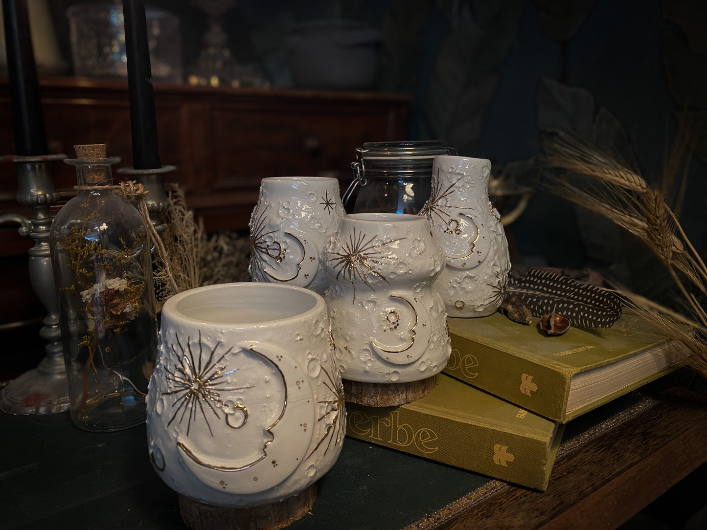 Lunar Aura Vases | Moon on the Moon | Vaso Lunare in ceramica