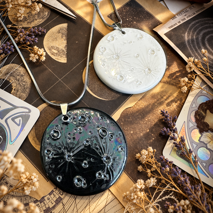 Luna Nuova, ciondolo lunare in ceramica – scheda 04