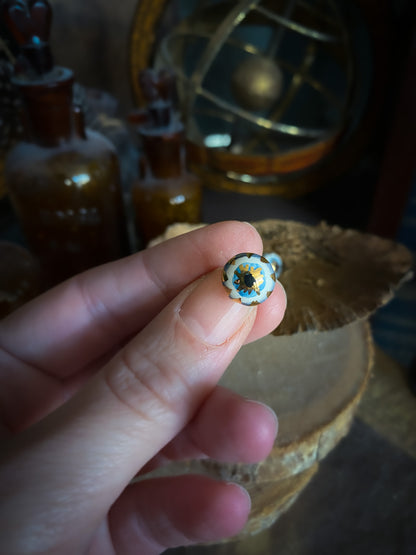 Nazar Eye Earrings | Coppia Orecchini Occhio di Nazar Ceramica e Oro