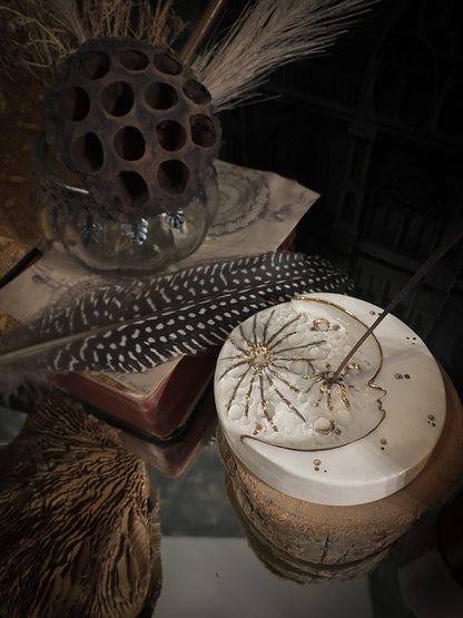 Lunar Eclipse | Moon on the Moon | Porta Incenso Lunare in Ceramica