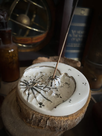 Lunar Eclipse | Moon on the Moon | Porta Incenso Lunare in Ceramica