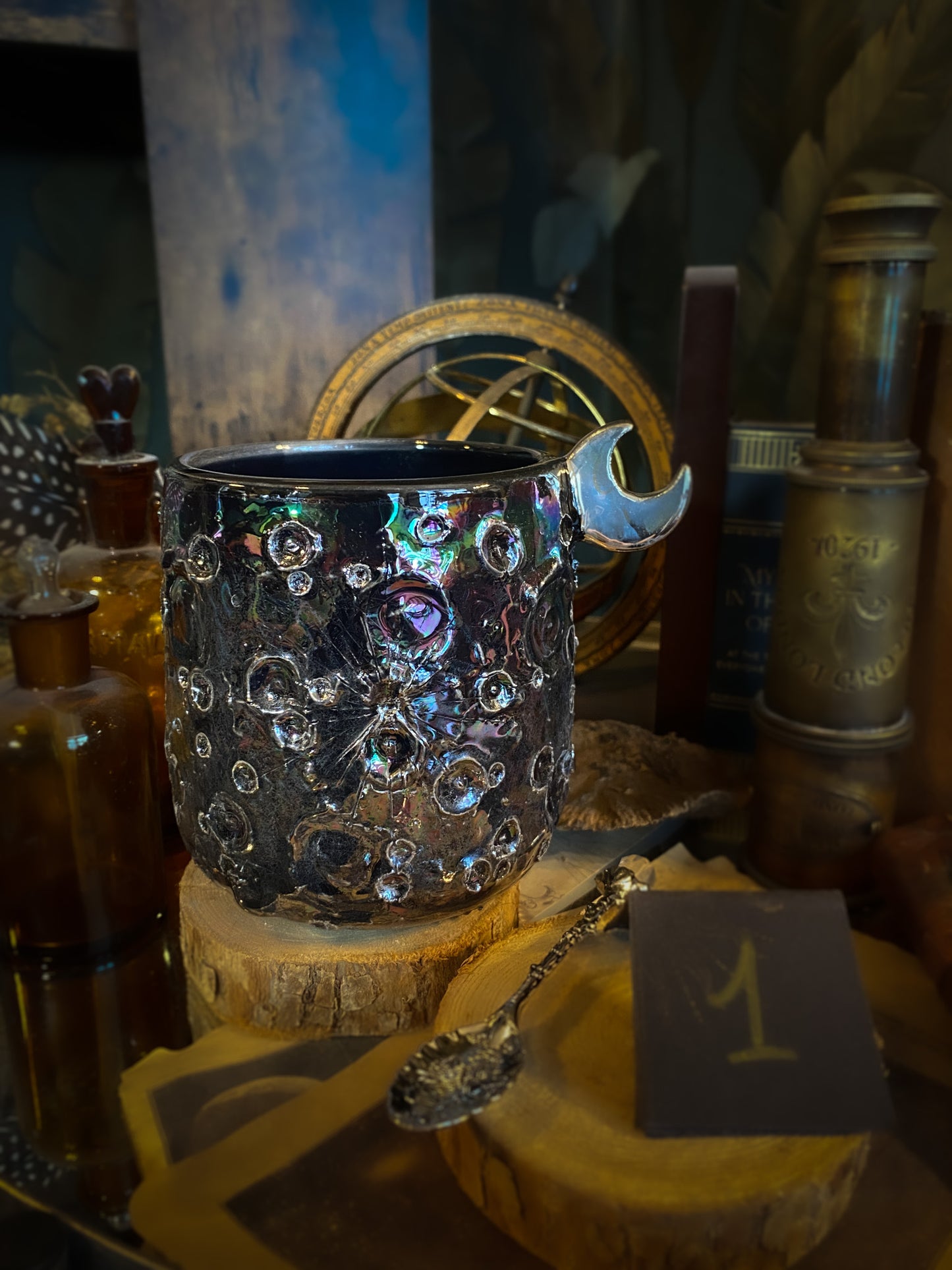 Moonlight Platinum | Tazza Lunare in Ceramica