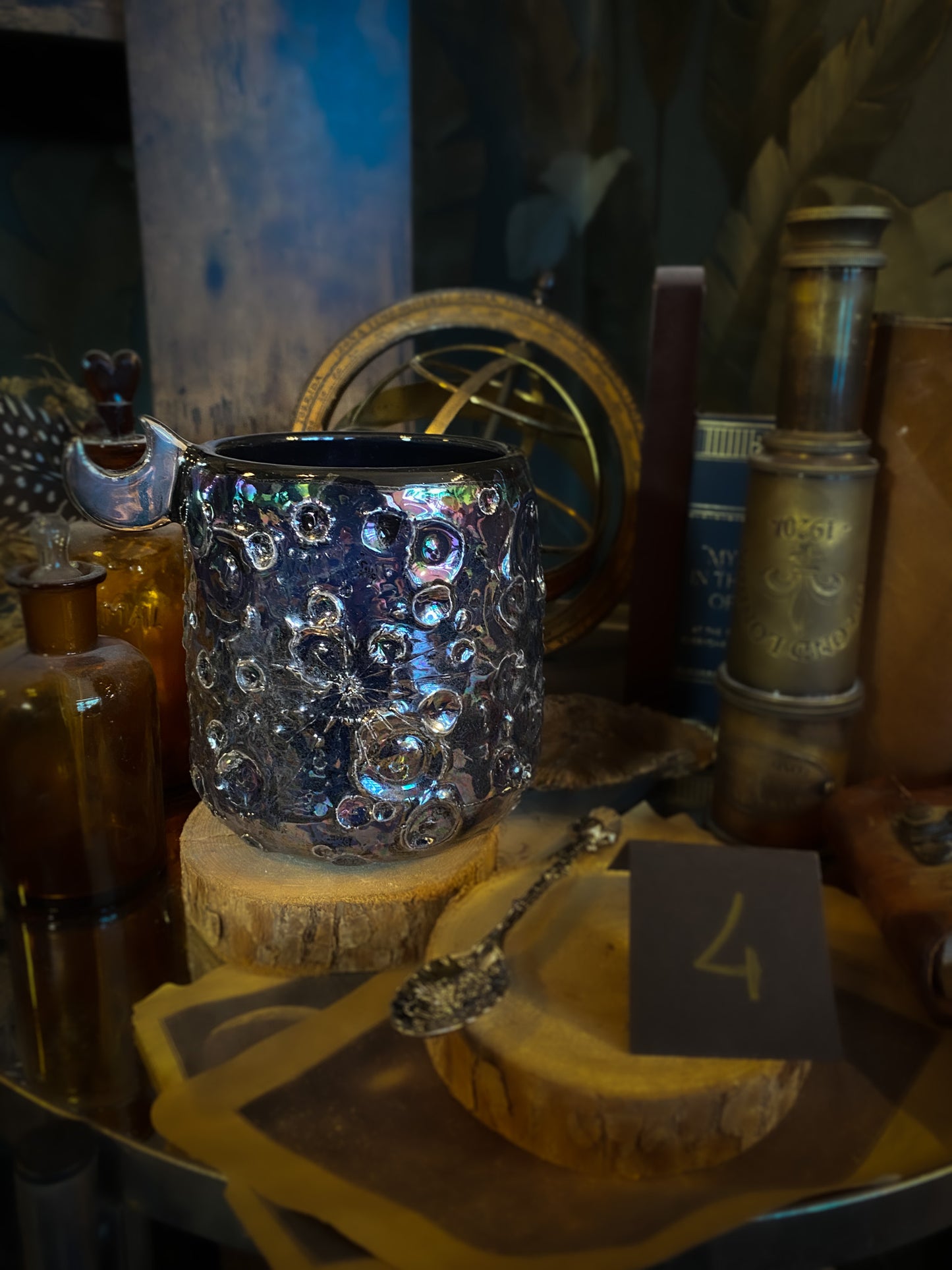 Moonlight Platinum | Tazza Lunare in Ceramica