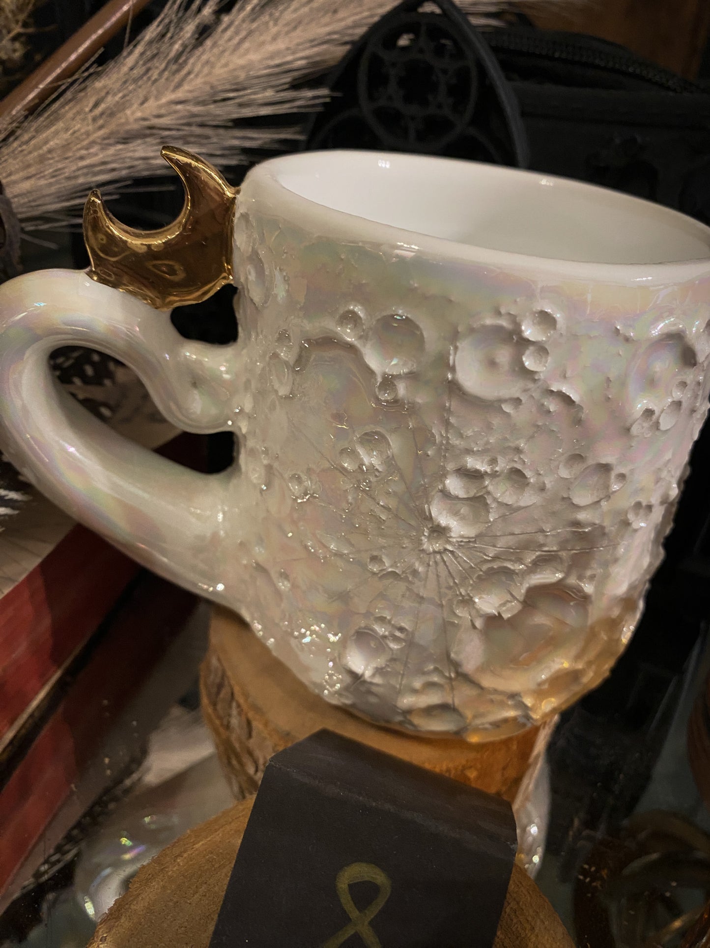 Moonlight Gold | Tazza Lunare in Ceramica