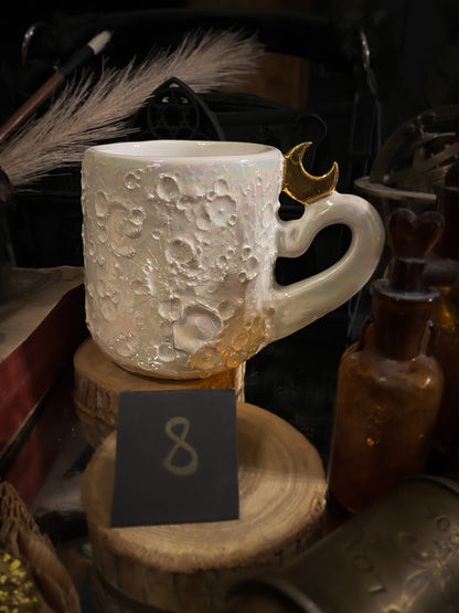 Moonlight Gold | Tazza Lunare in Ceramica