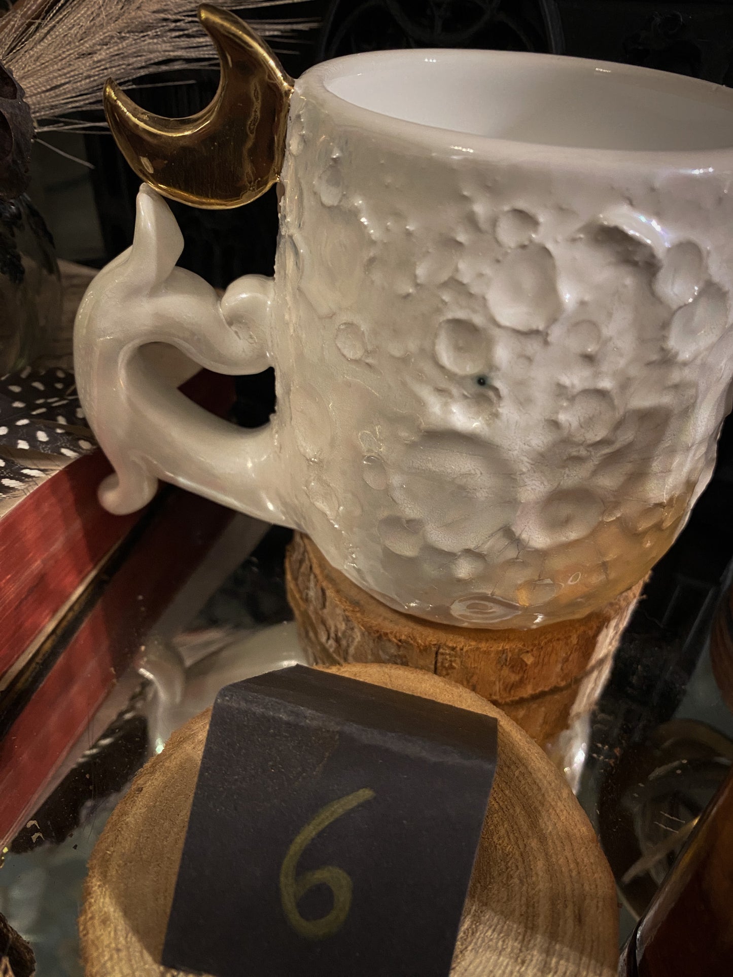 Moonlight Gold | Tazza Lunare in Ceramica