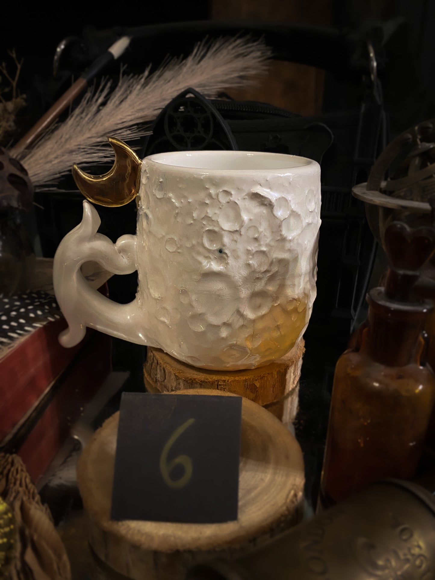 Moonlight Gold | Tazza Lunare in Ceramica
