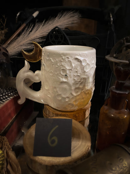 Moonlight Gold | Tazza Lunare in Ceramica