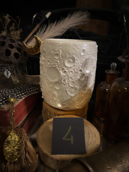 Moonlight Gold | Tazza Lunare in Ceramica
