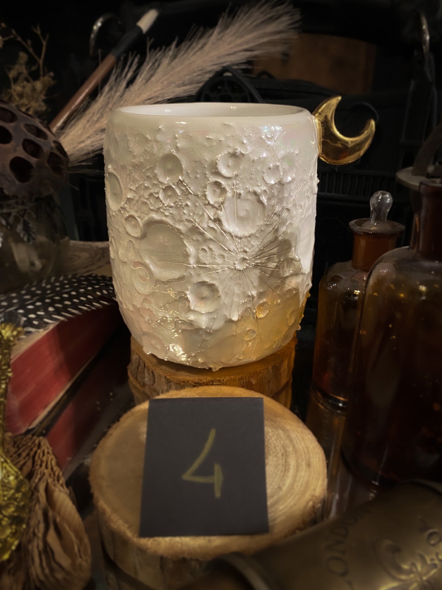 Moonlight Gold | Tazza Lunare in Ceramica