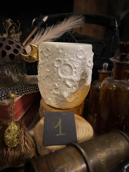 Moonlight Gold | Tazza Lunare in Ceramica