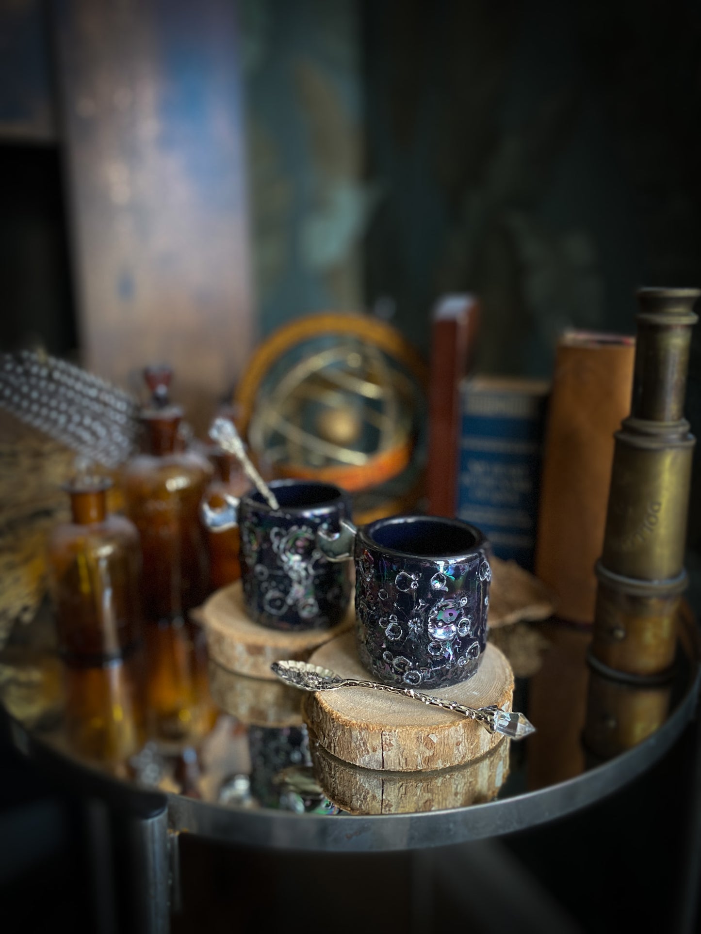 Baby Moonlight Platinum | Tazzina Lunare in Ceramica