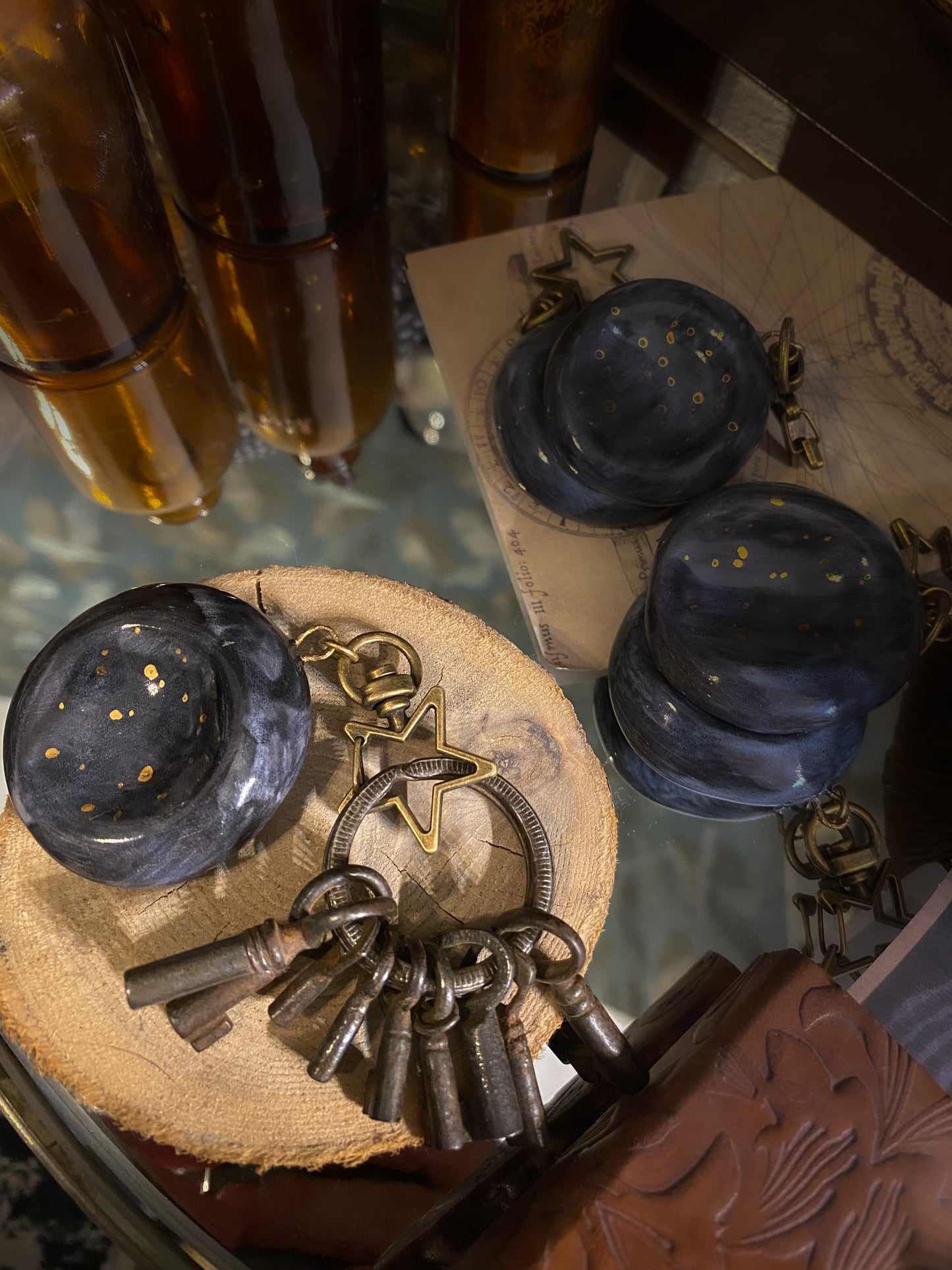 Worry Sky Stone | Portachiavi con pietra Anti stress