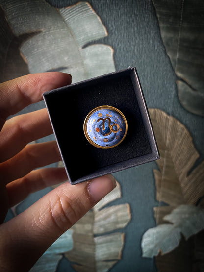 Gold Astro Soul | Ciondolo e Anello Zodiacale in Ceramica e Oro