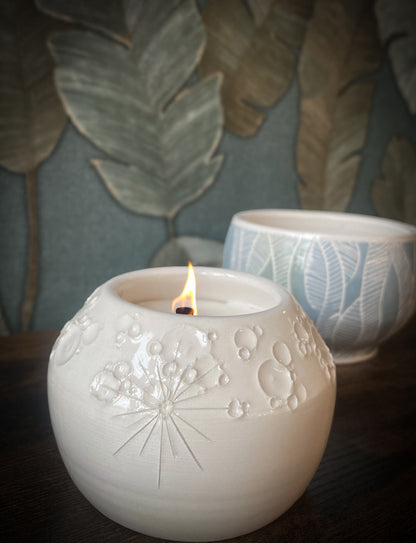 Starlight Candle | Candela Vegana Luna in Ceramica