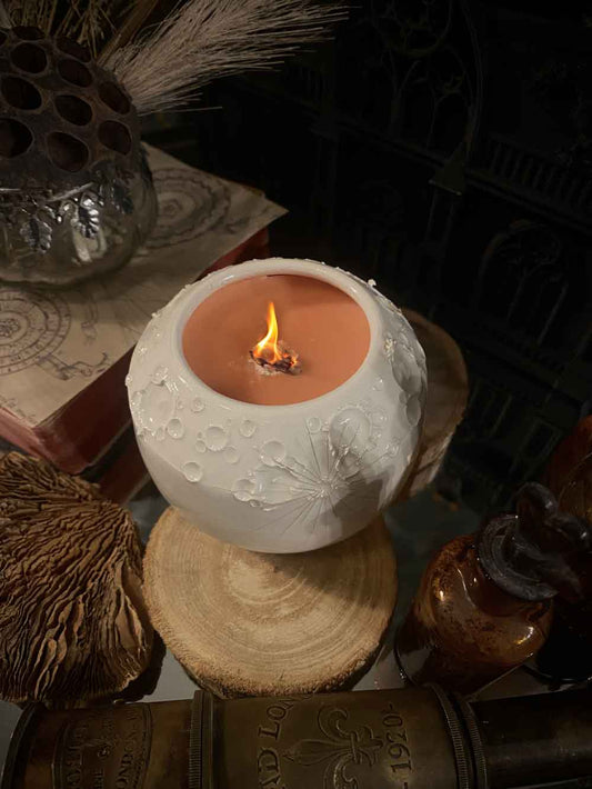 Starlight Candle | Candela Vegana Luna in Ceramica