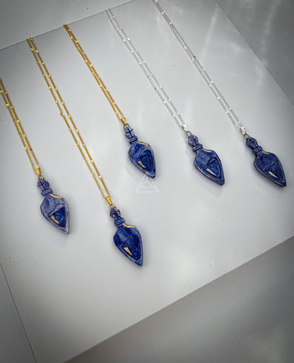 Blue Poison | Ciondolo Ampolla Magica in Ceramica