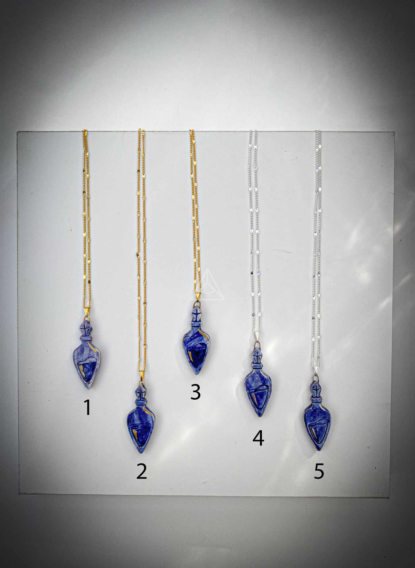 Blue Poison | Ciondolo Ampolla Magica in Ceramica