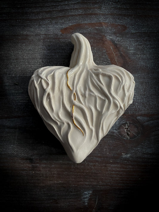 White Heart | Cuore in ceramica