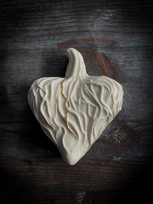 White Heart | Cuore in ceramica