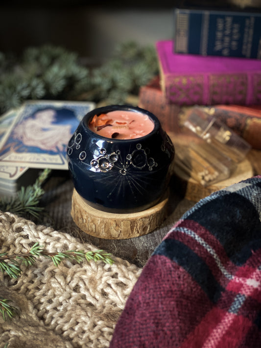 Starlight Cookie Cottage Candle | Candela vegana Luna in Ceramica