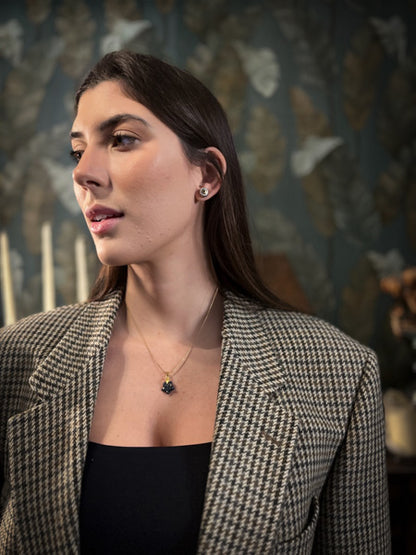 Nazar Eye Earrings | Coppia Orecchini Occhio di Nazar Ceramica e Oro