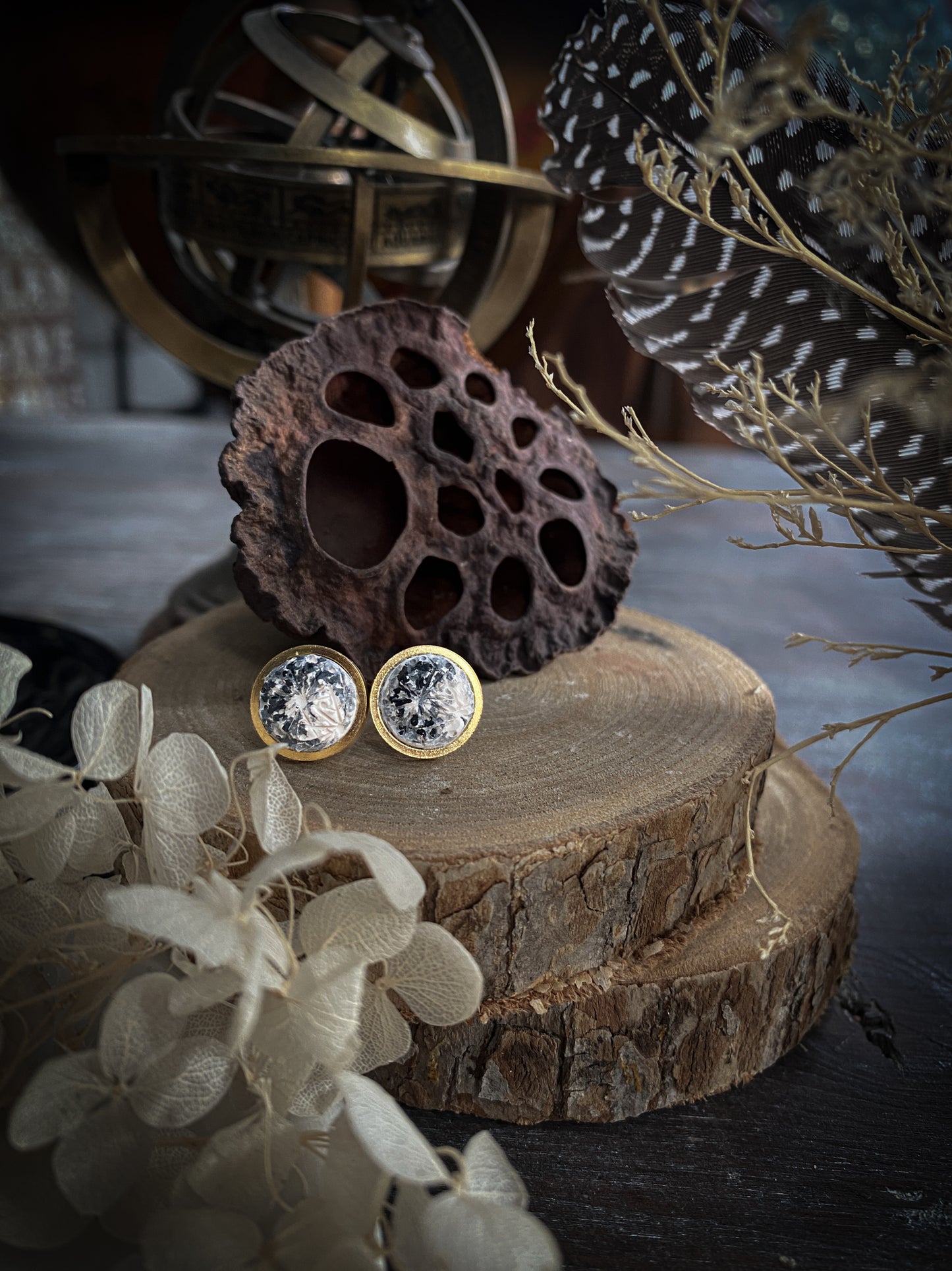 SET GOLD ELEGANCE MOON | ANELLO + ORECCHINI