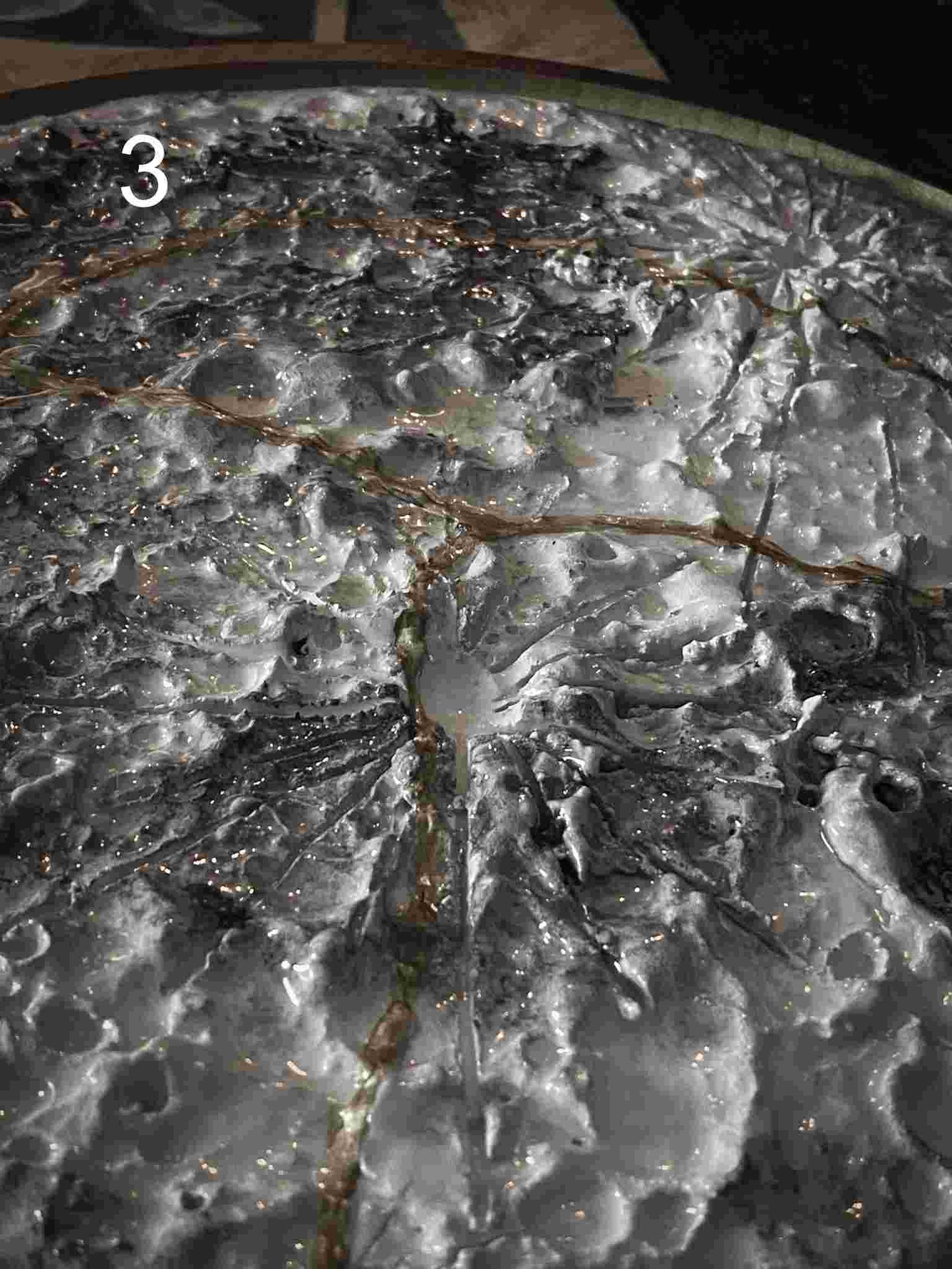 Kintsugi Moon and Wood | Luna da muro e Centrotavola