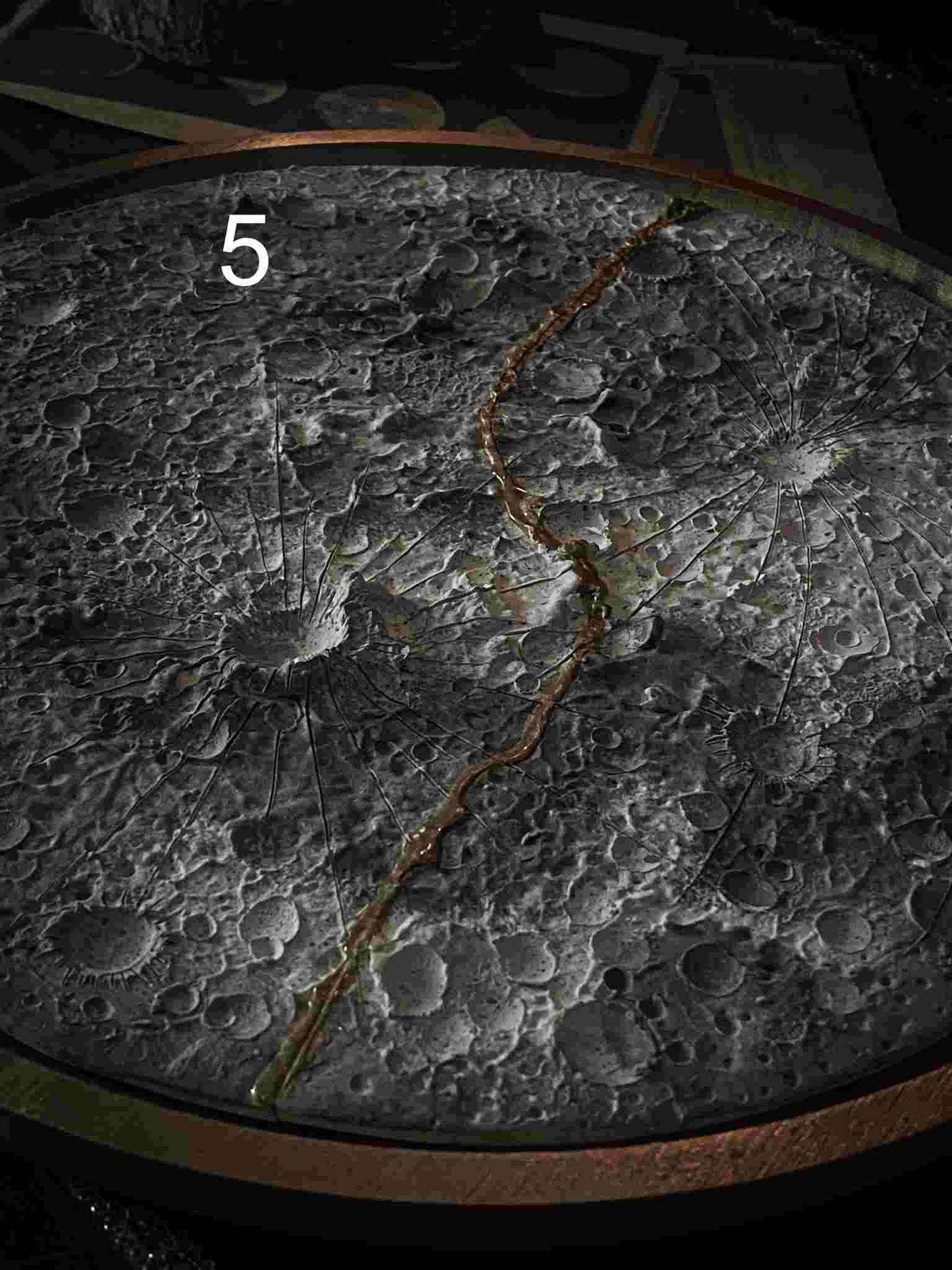 Kintsugi Moon and Wood | Luna da muro e Centrotavola