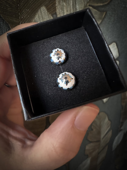 Nazar Eye XS | Ciondolo, anello e orecchini Ceramica e Lustro Oro