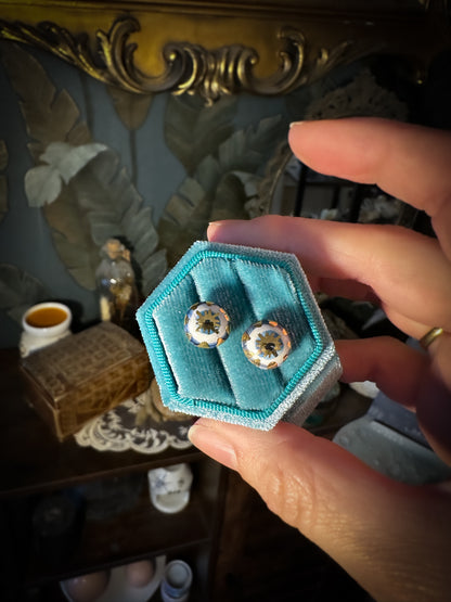 Nazar Eye XS | Ciondolo, anello e orecchini Ceramica e Lustro Oro